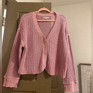 American Eagle Outfitters Pink Cardigan